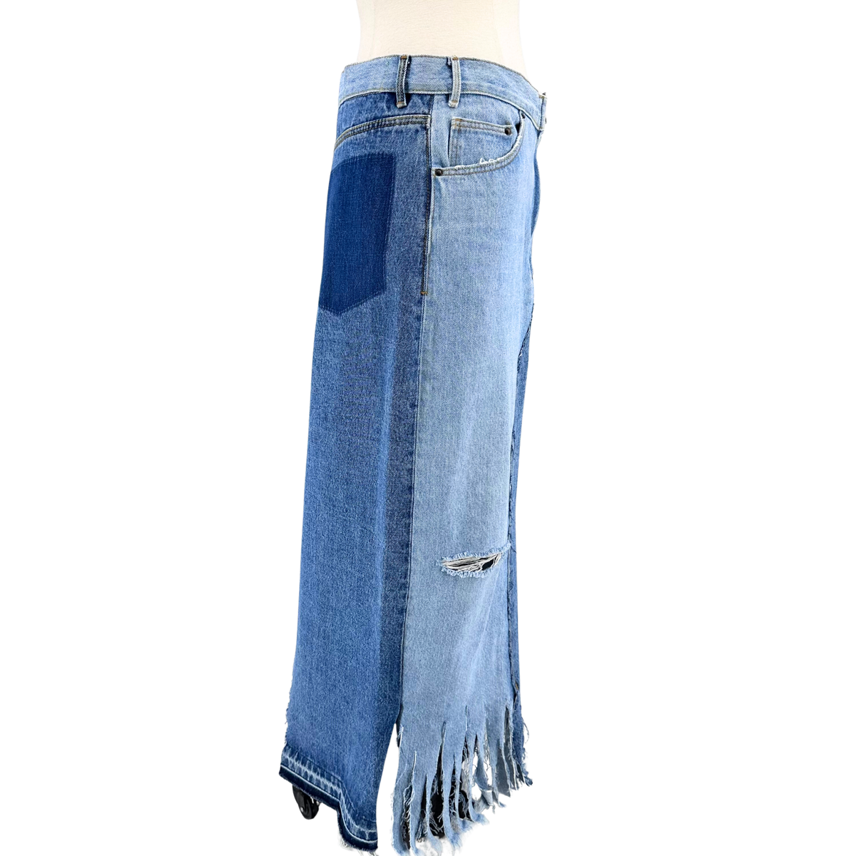 TRF Denim IX'D Makers Blue Maxi Skirt