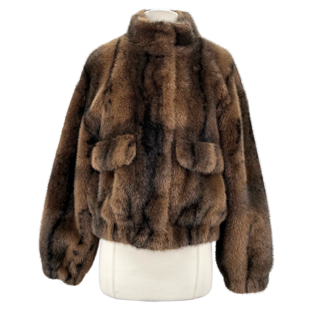 MNG Brown Faux Fur