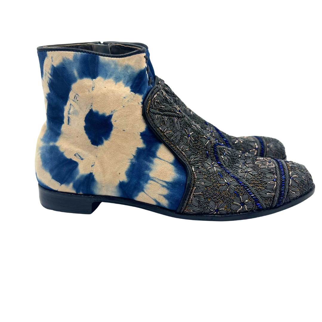 Mehar Kakalia 40 grey/blue/beaded Boots