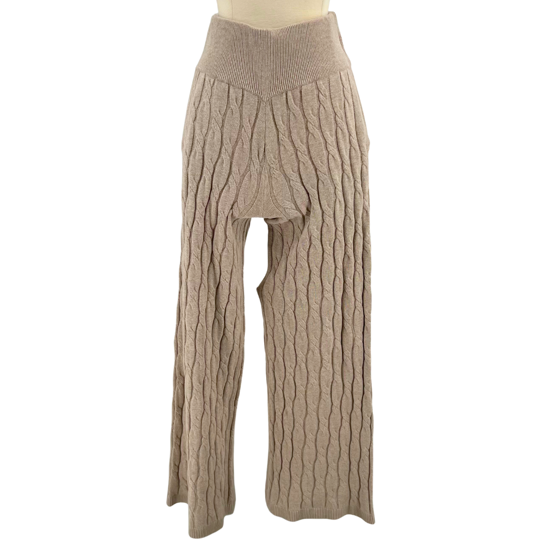 HAVEN Oatmeal Knit Pants
