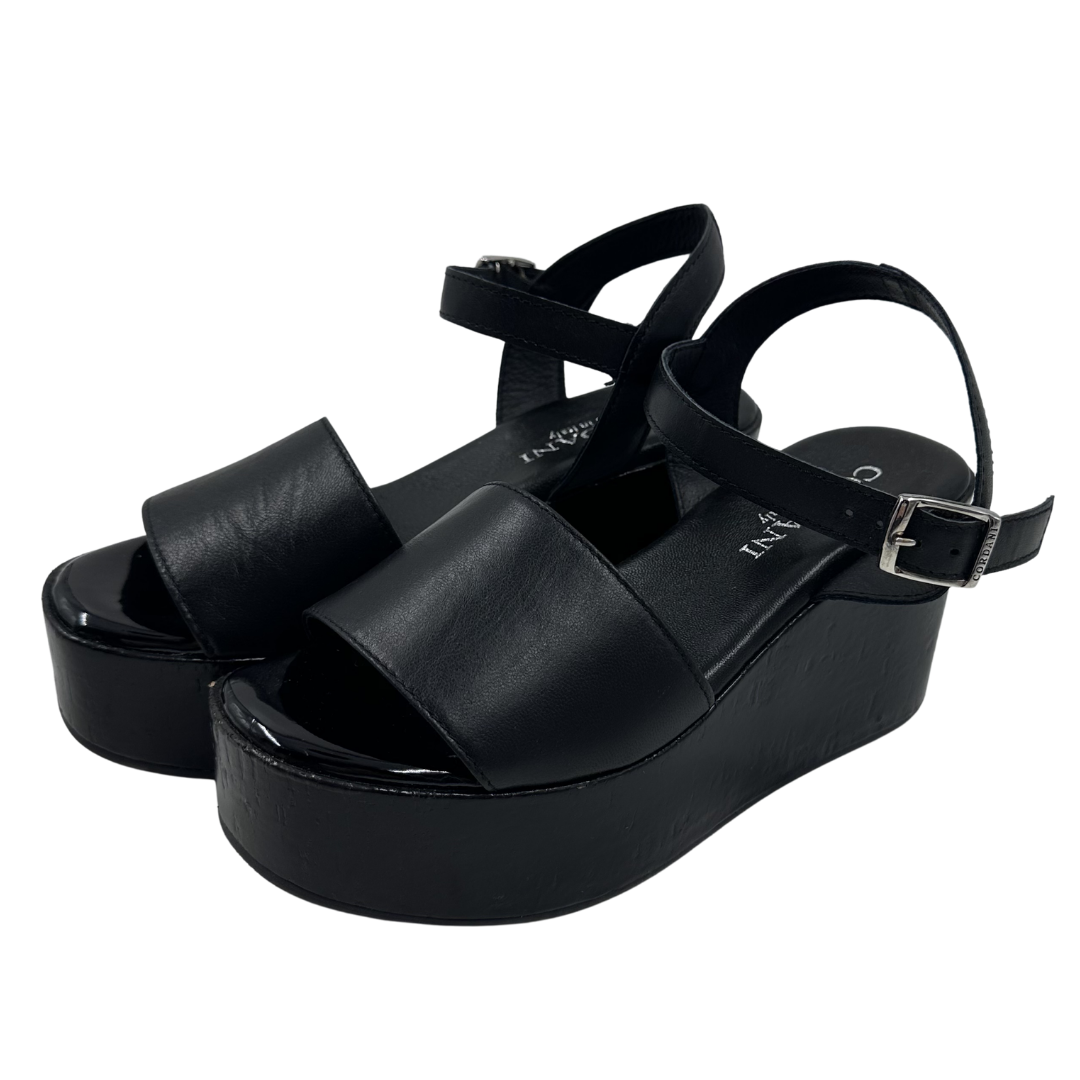 Cordani 6 Black Leather Sandals