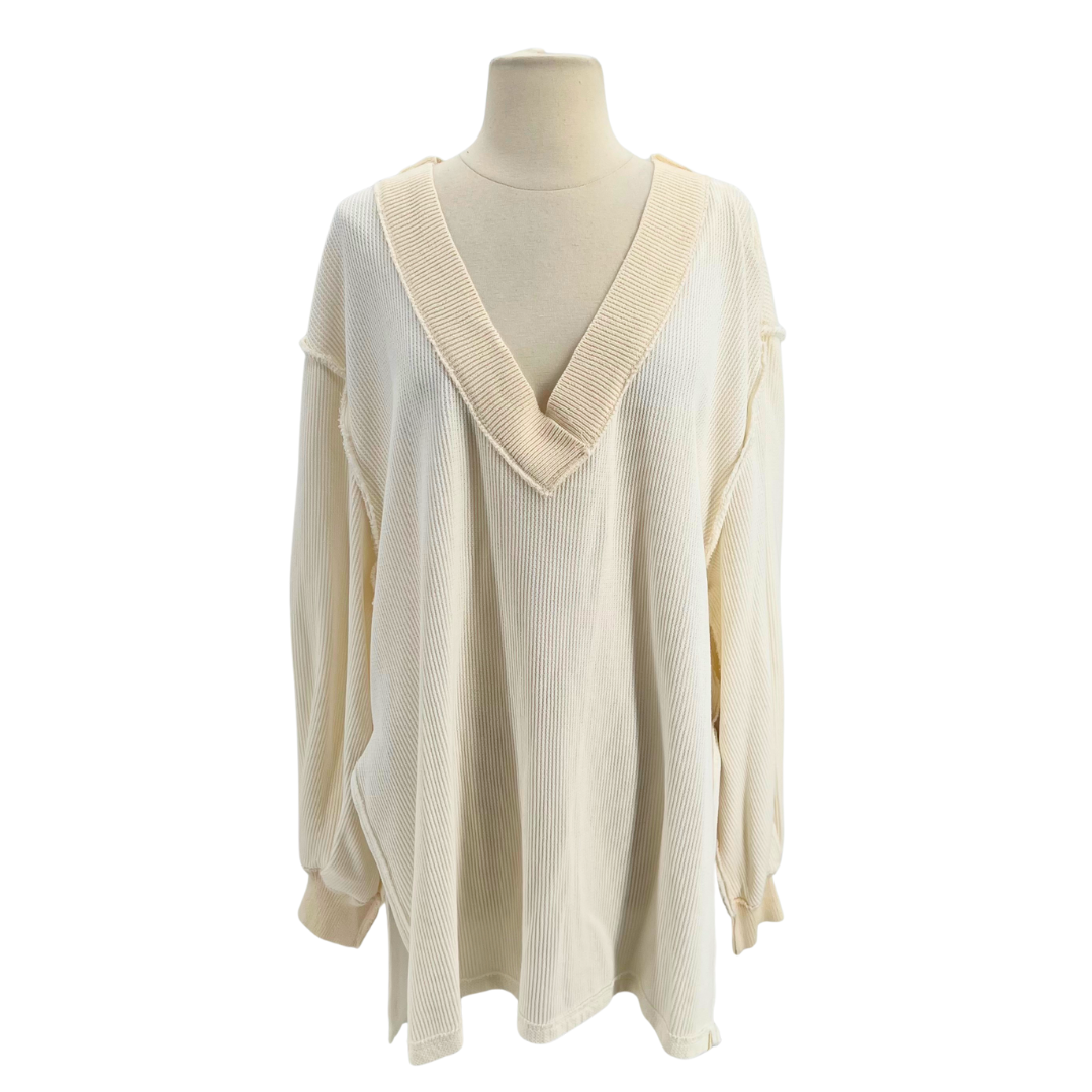 Free People White Sweater