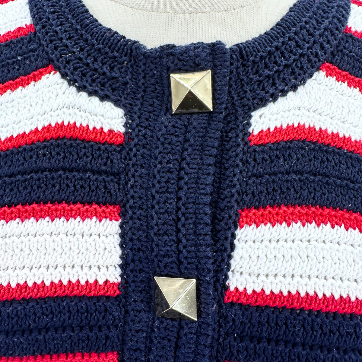 Valentino Red/White/Blue Sweater