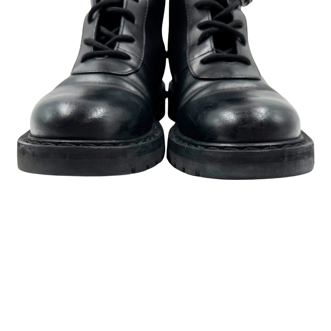 Valentino Garavani 7.5 37.5 Rockstud Moto Boot