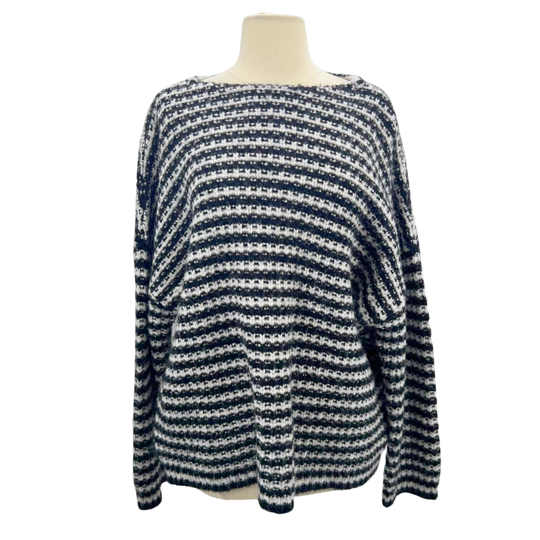 All Saints Black/white Sweater