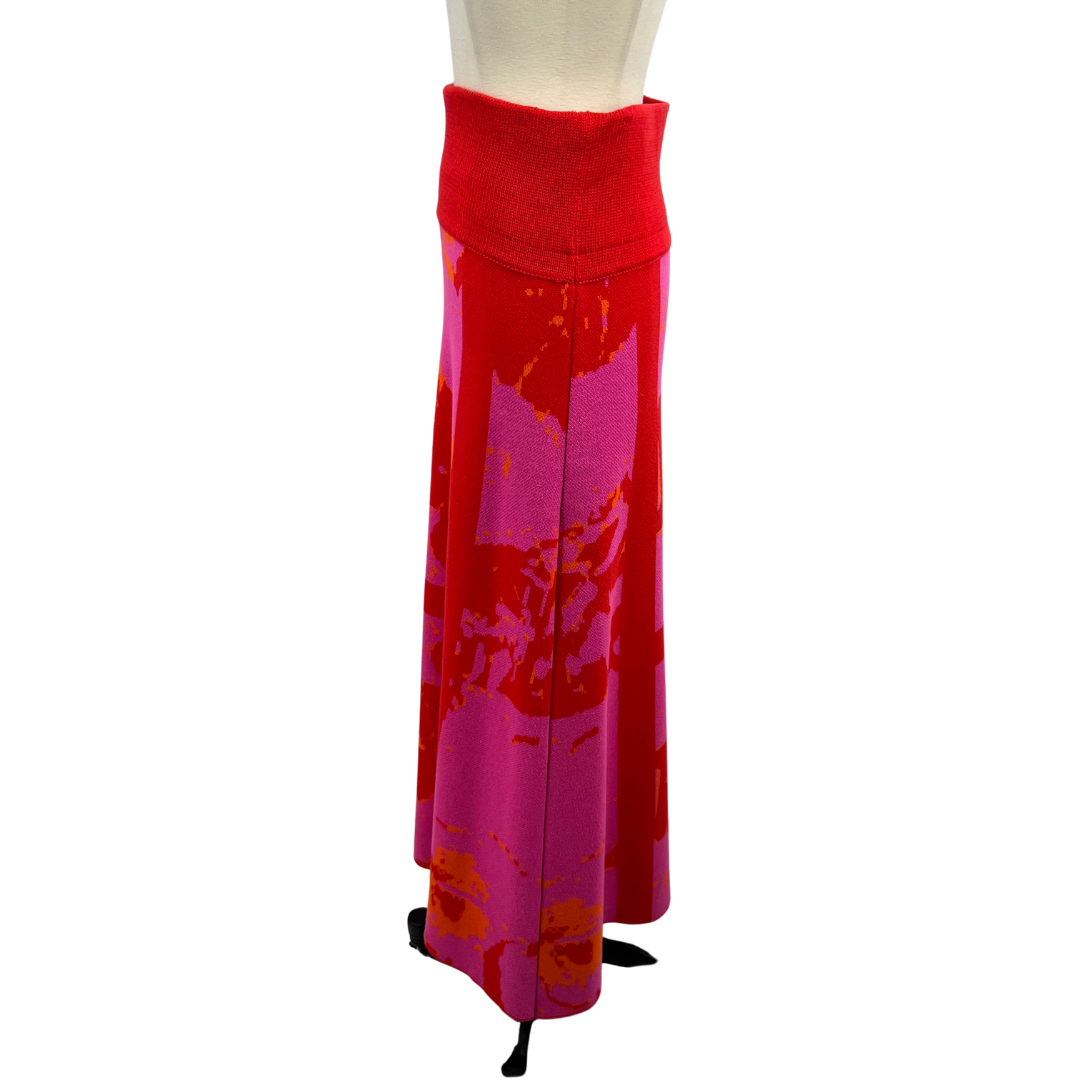 Csillag Zsuzsi Red/Pink Maxi Skirt