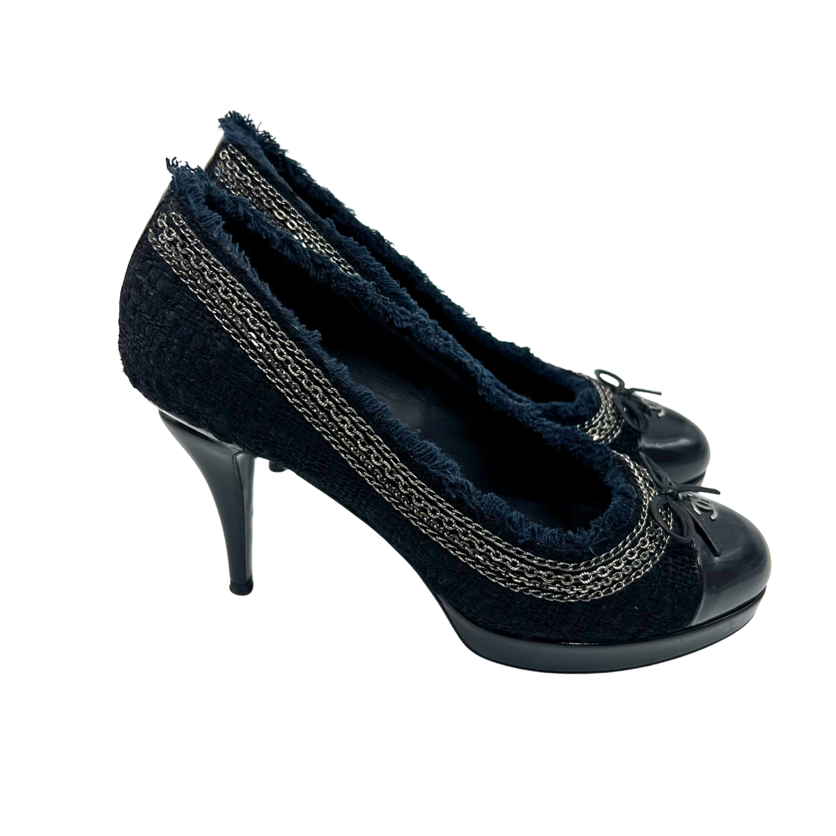Chanel 38 Black Heels