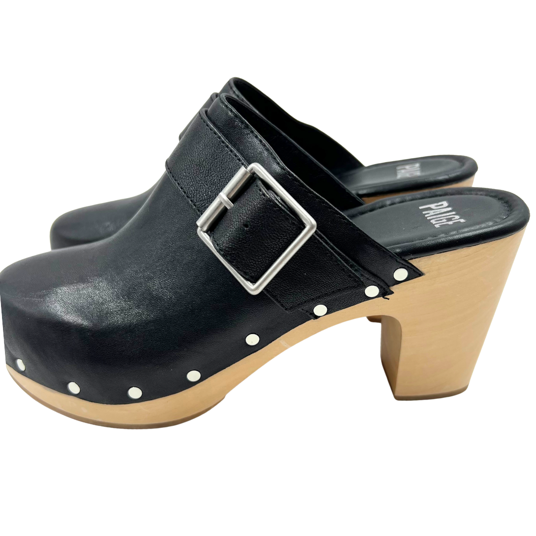 Paige 9 Black/Tan Mules