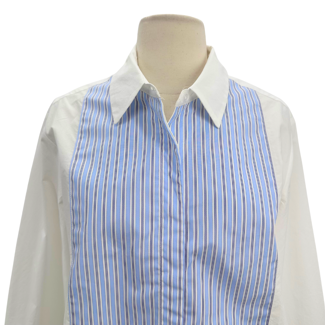 wear cisco White/Blue Button Down
