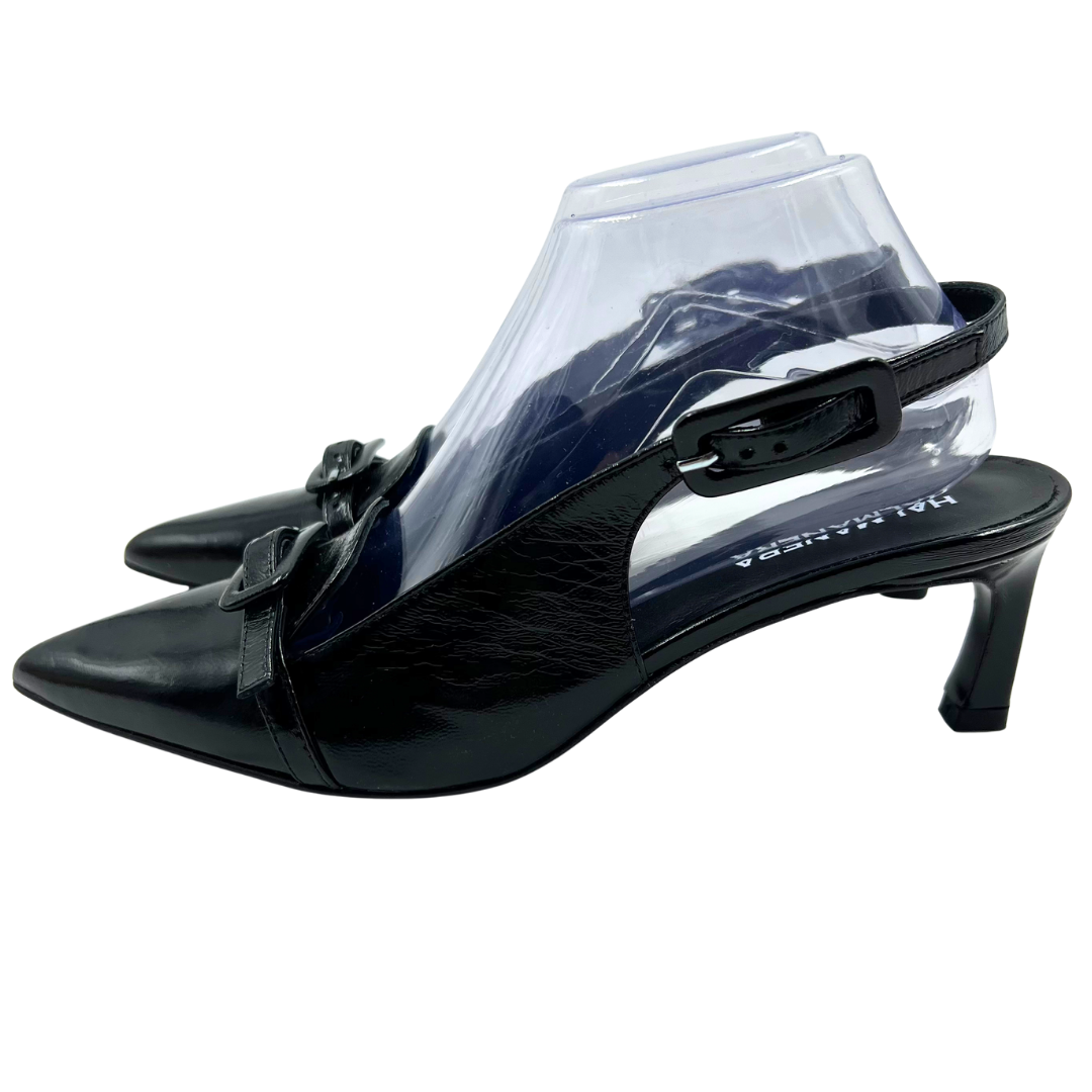 Halmanera 40 Black Leather Pumps