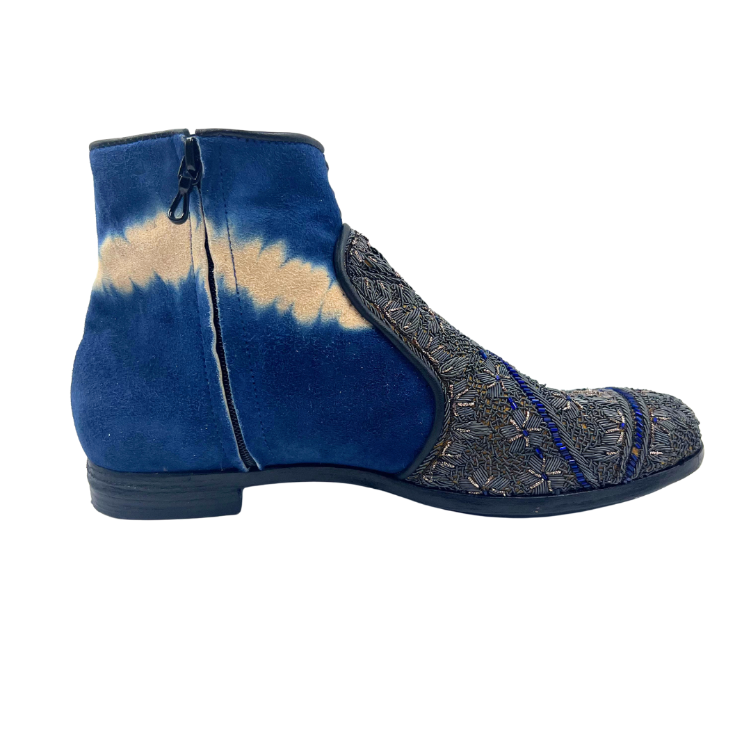 Mehar Kakalia 40 grey/blue/beaded Boots