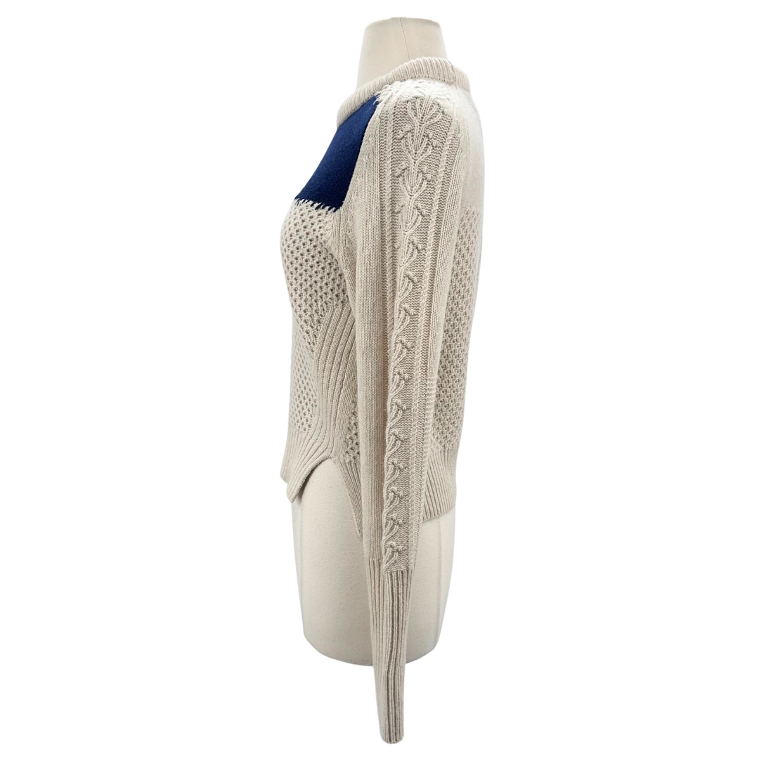 Zadig & Voltaire Cream/Navy Sweater