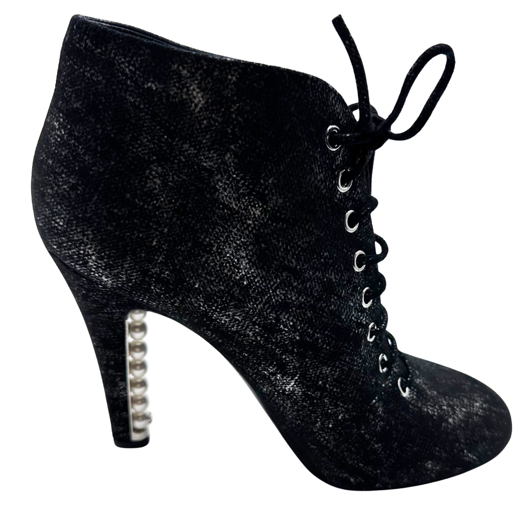 Chanel 39 Black Booties