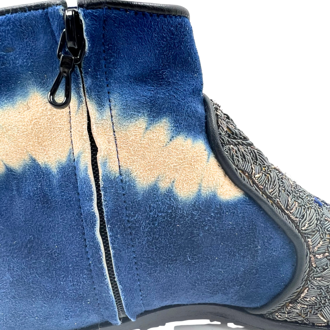 Mehar Kakalia 40 grey/blue/beaded Boots