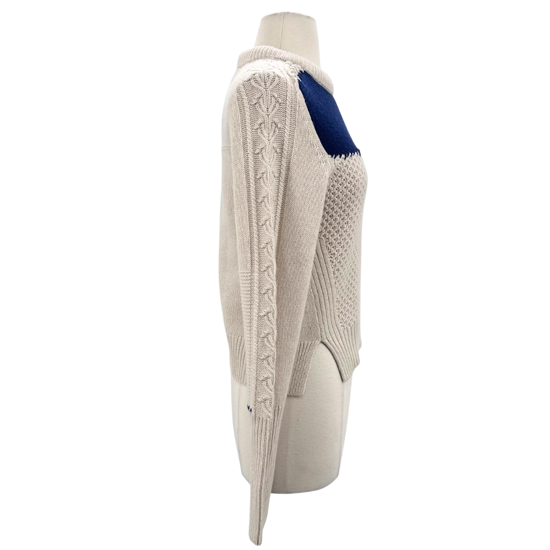 Zadig & Voltaire Cream/Navy Sweater