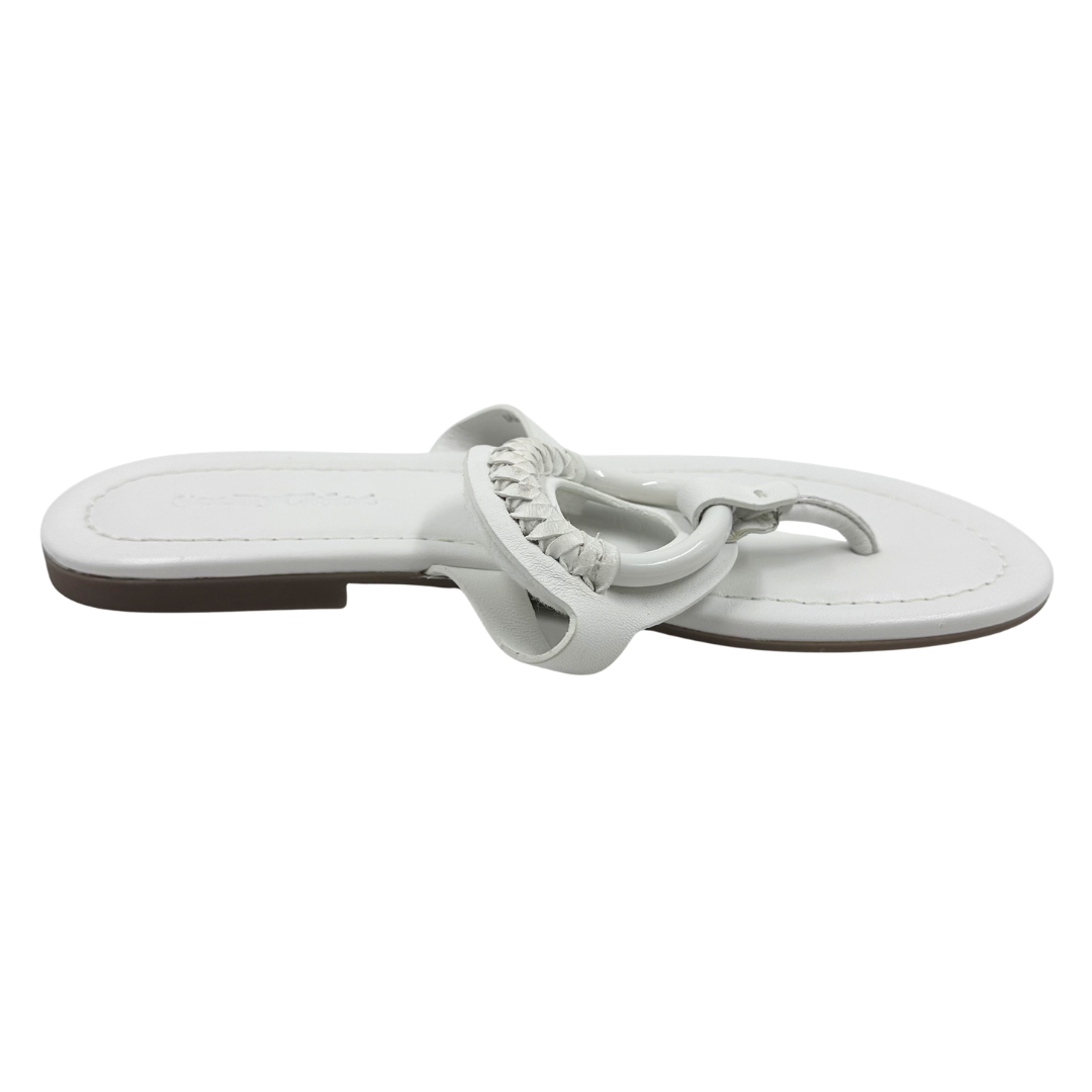 See By Chloe 8 White Flip Flop