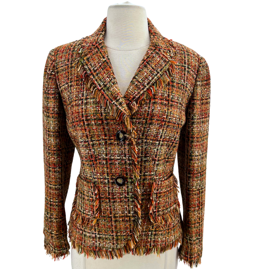 Focus 2000 Size 8 Multi-Color Blazer