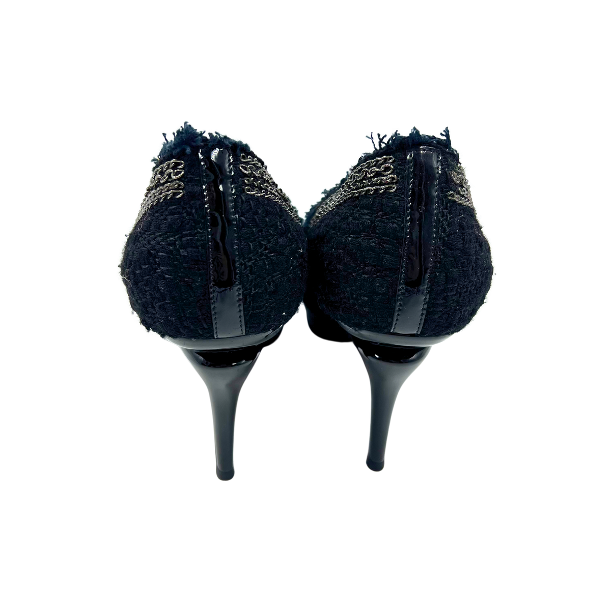 Chanel 38 Black Heels