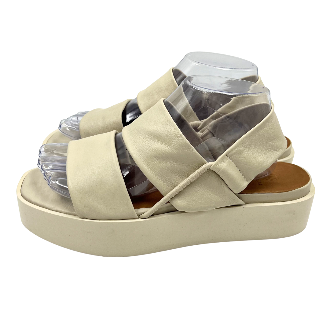 Cocliico 10 41 Beige Leather Sandals