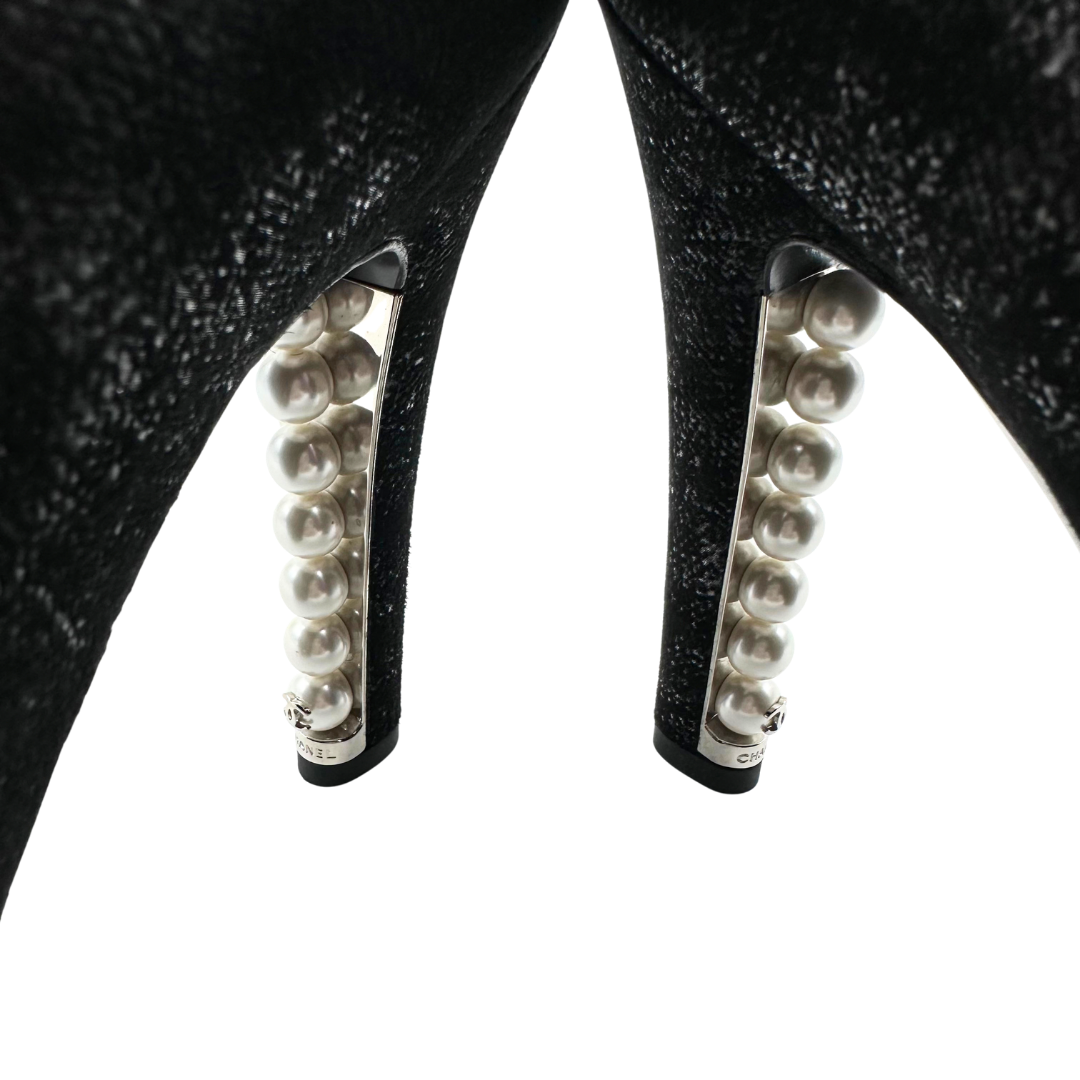 Chanel 39 Black Booties