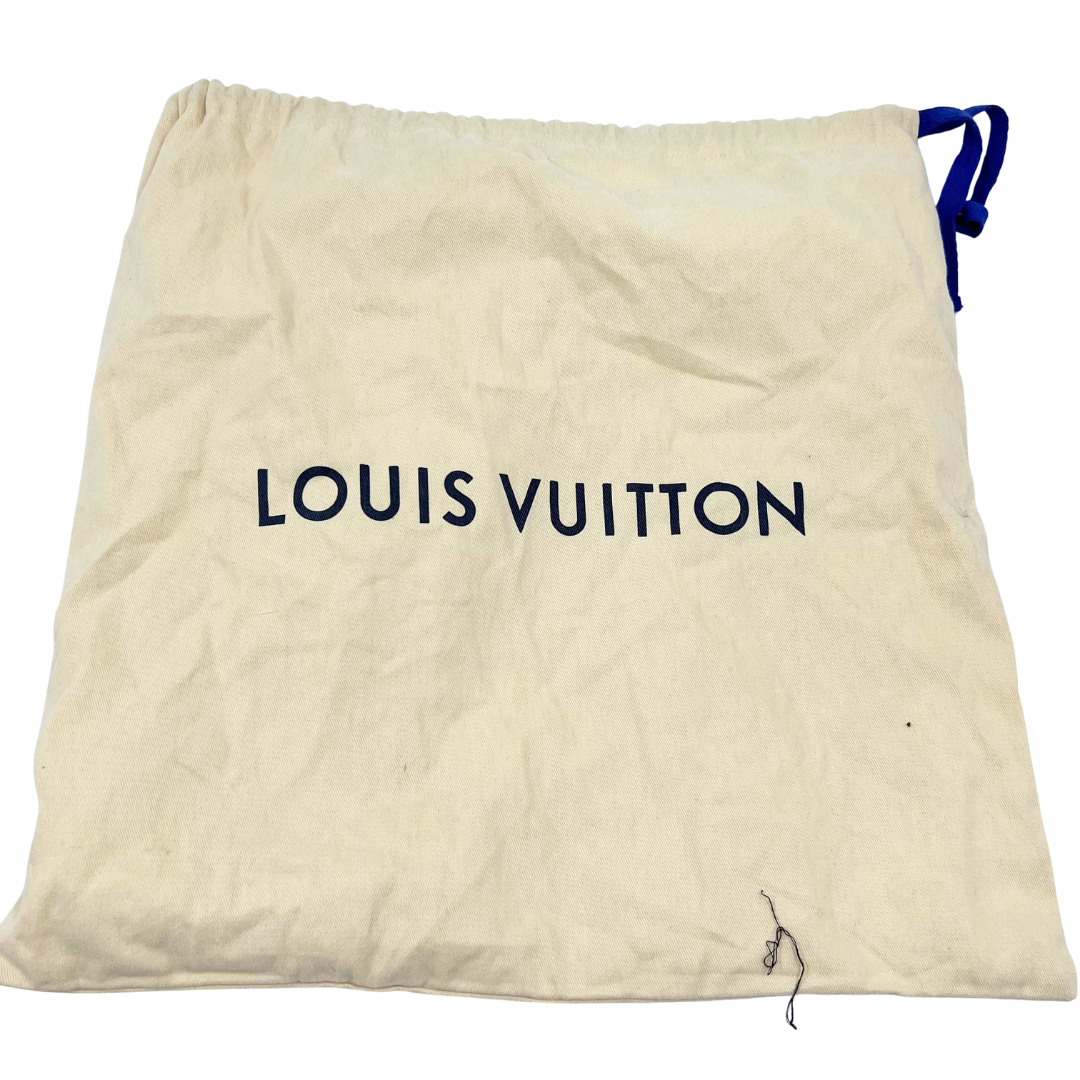 Louis Vuitton 37.5 Brown Boundary Platform Espadrille Sandals