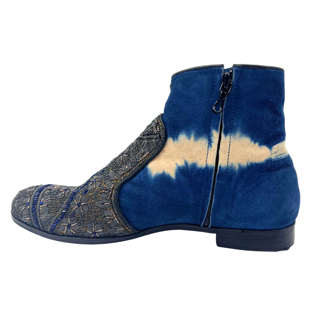 Mehar Kakalia 40 grey/blue/beaded Boots