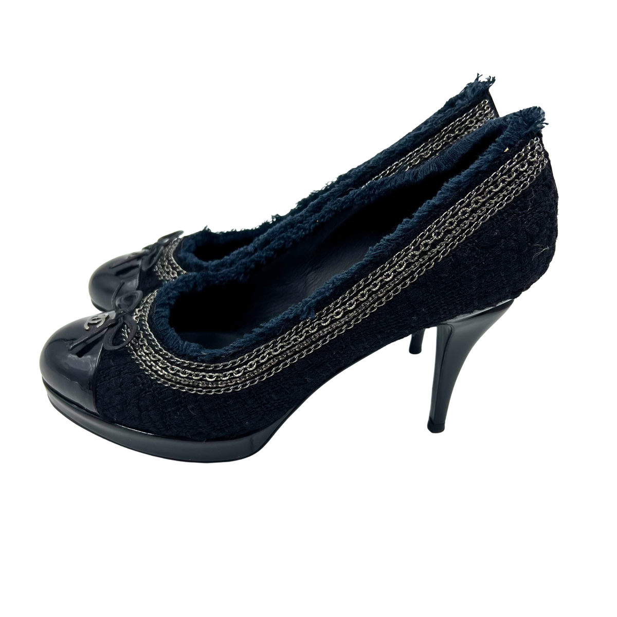 Chanel 38 Black Heels