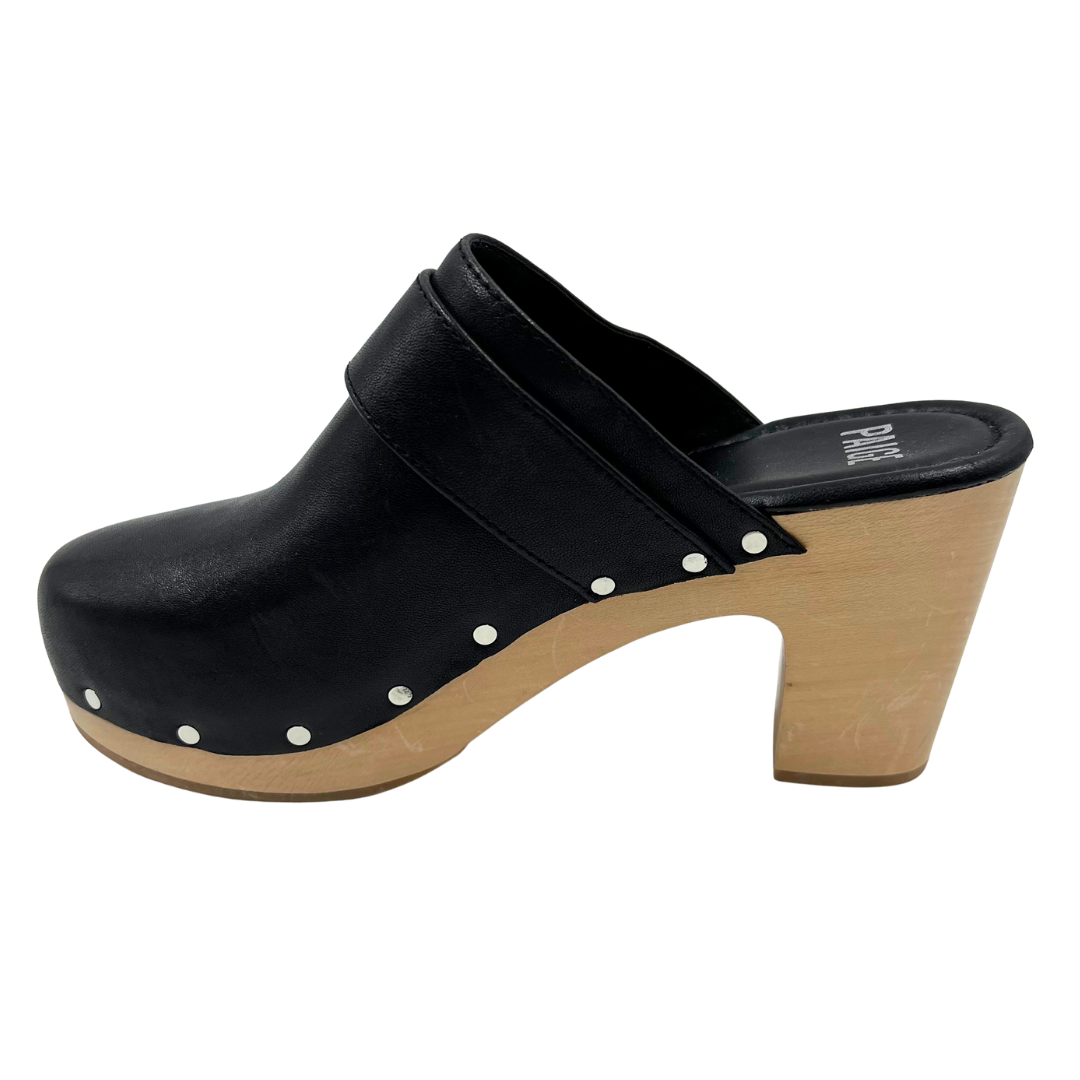 Paige 9 Black/Tan Mules