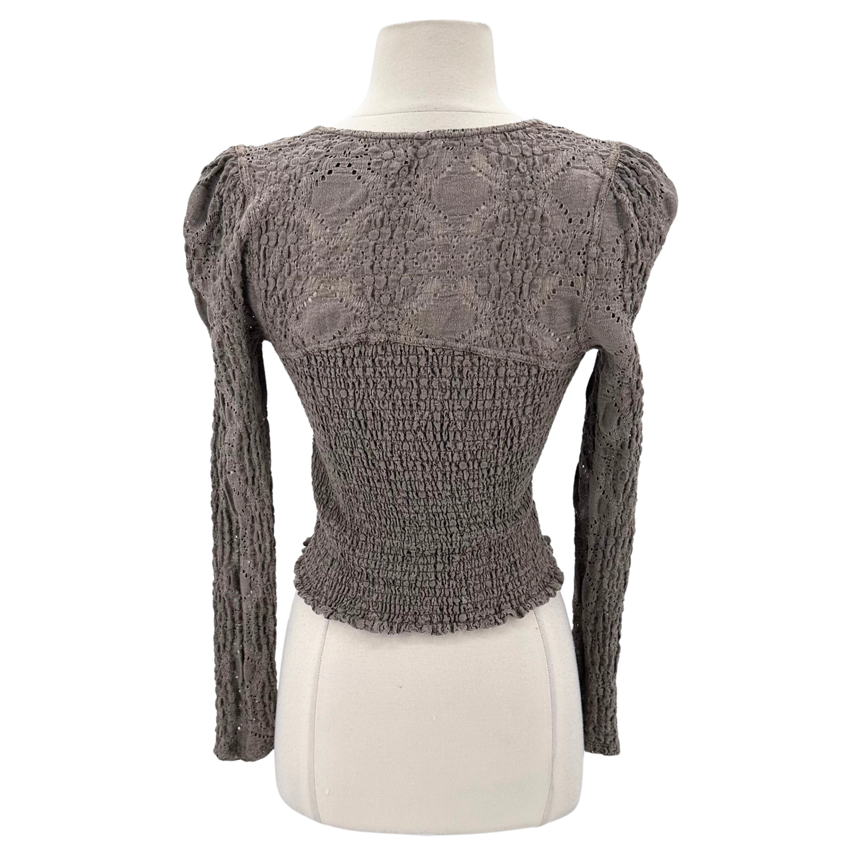 Free People Taupe Blouse