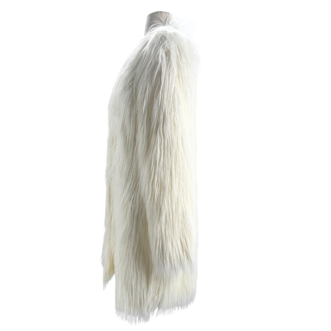 Rachel Zoe White Faux Fur