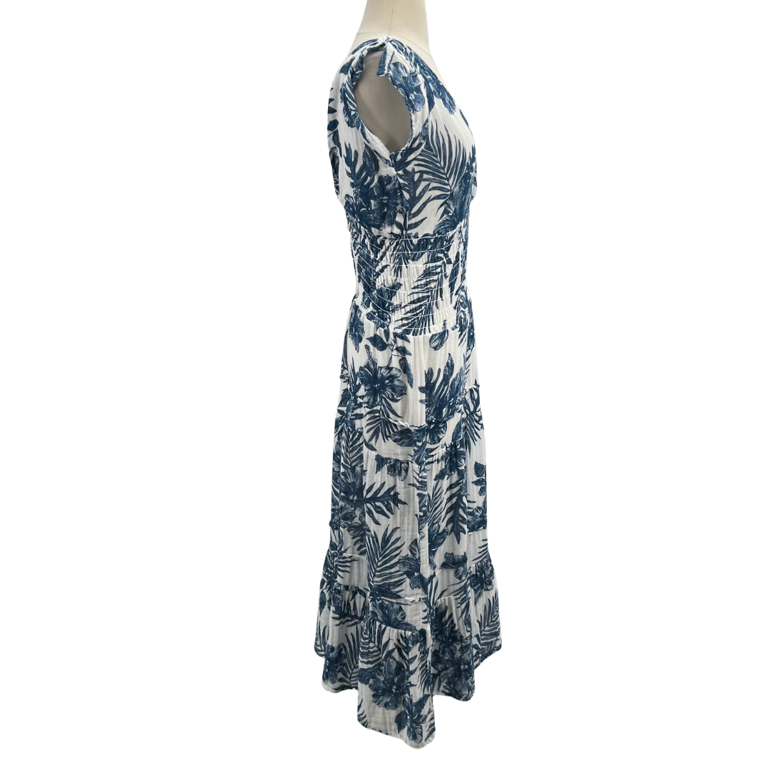 Felicite Blue/White Maxi Dress