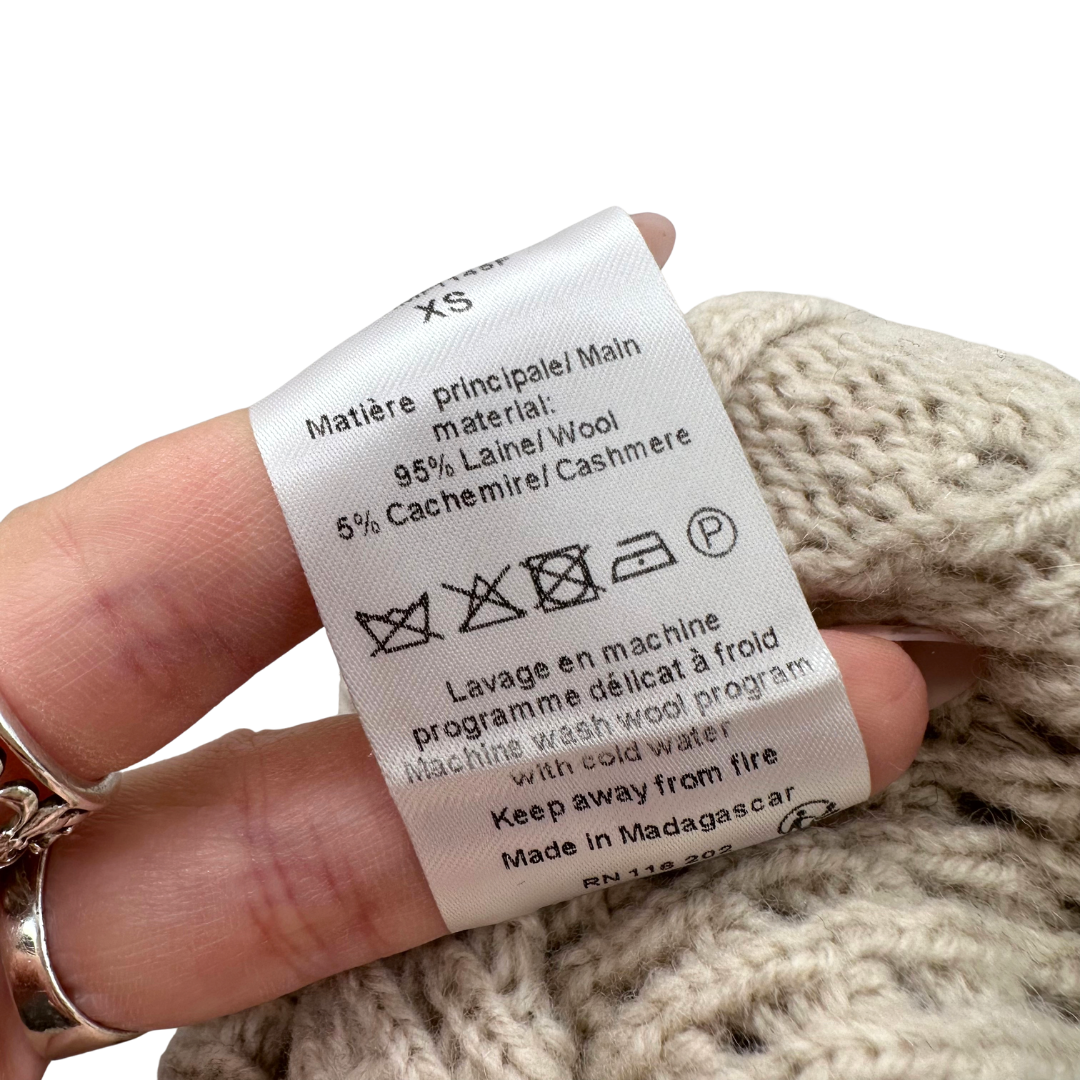Zadig & Voltaire Cream/Navy Sweater
