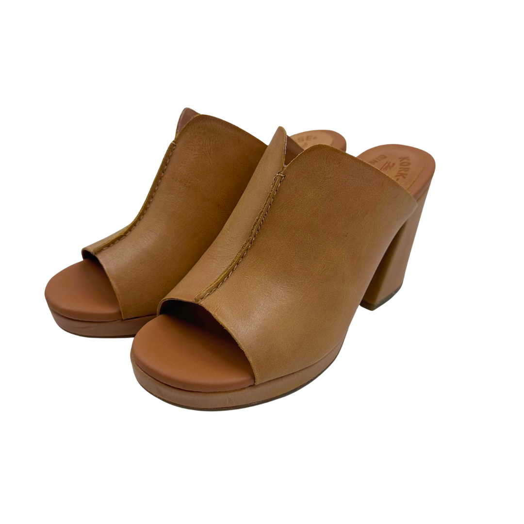 Kork Ease 8 Tan Leather Heels