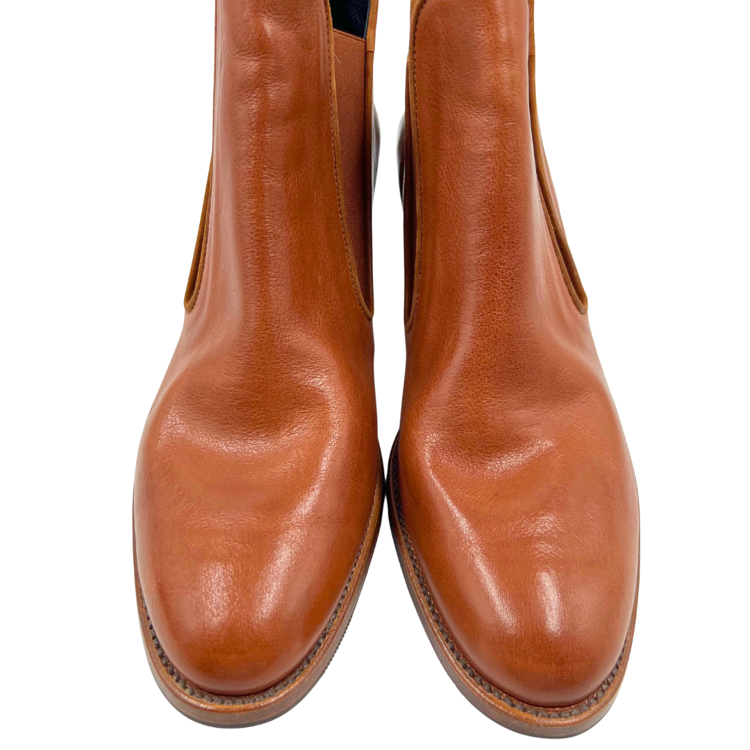 Sarah Flint Cognac Booties