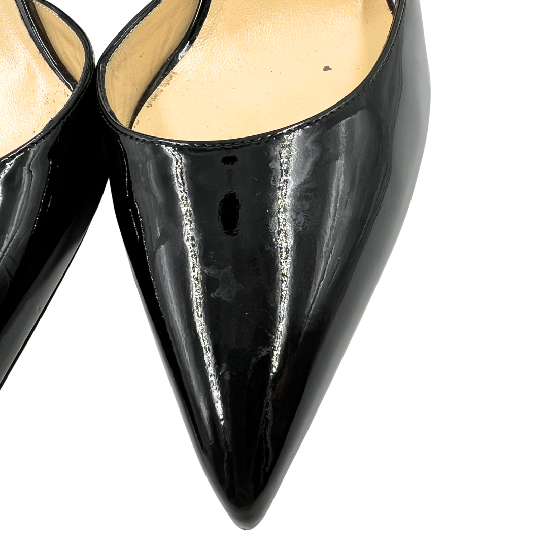 Christian Louboutin 7 38 Black Patent Leather D'Orsay