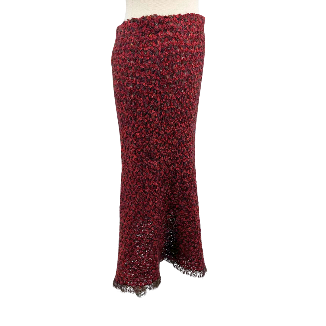 Chanel Orange Multi Skirt