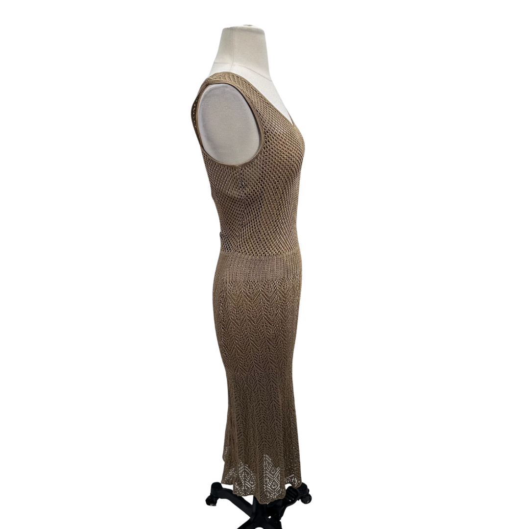 st john couture Gold Dress