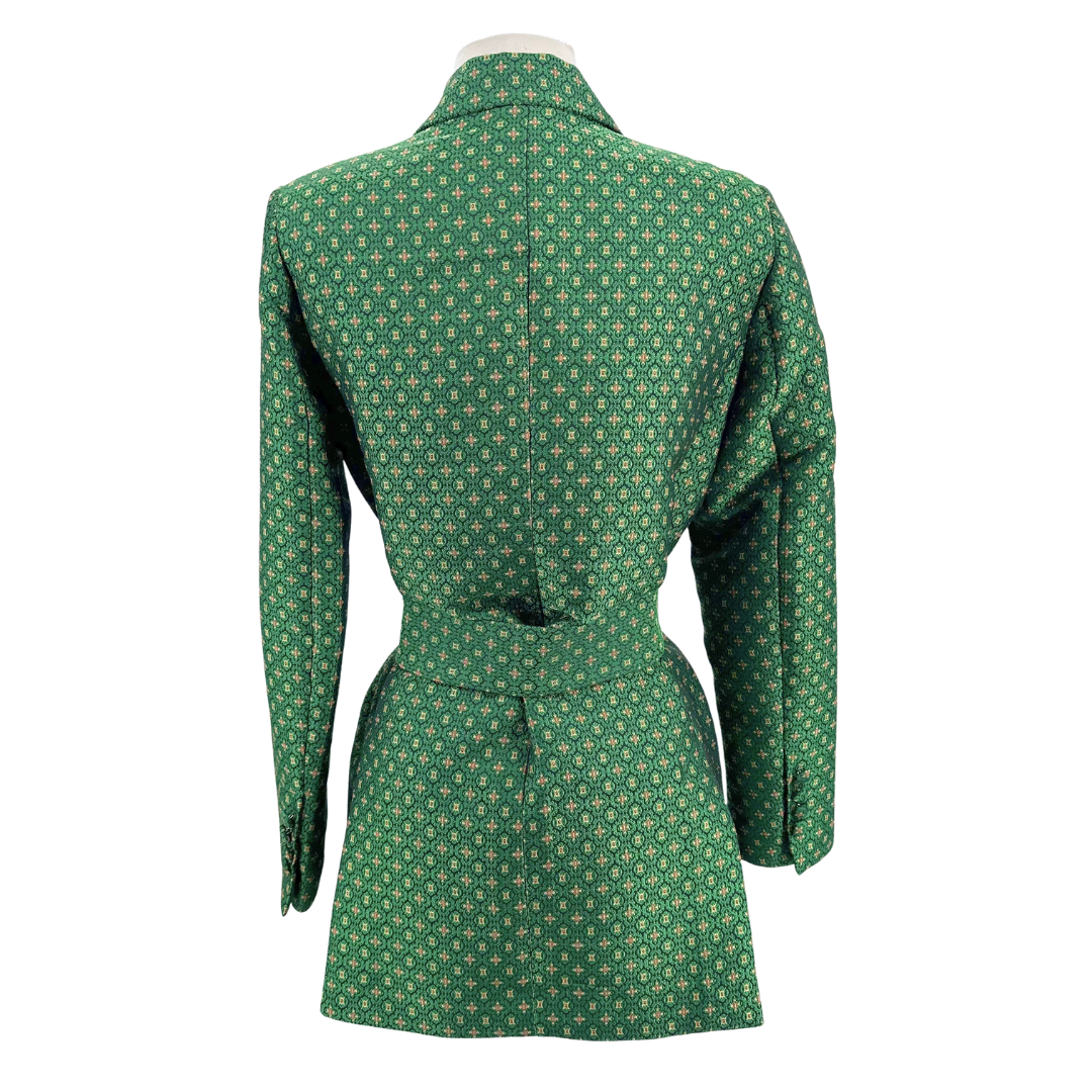 Uterque Size S Green Print Blazer