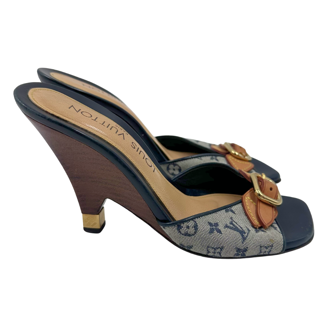 Louis Vuitton 35.5 Gold Heels