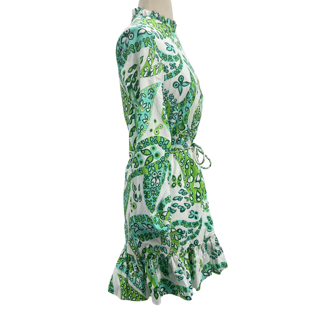 Staud White/Green Dress
