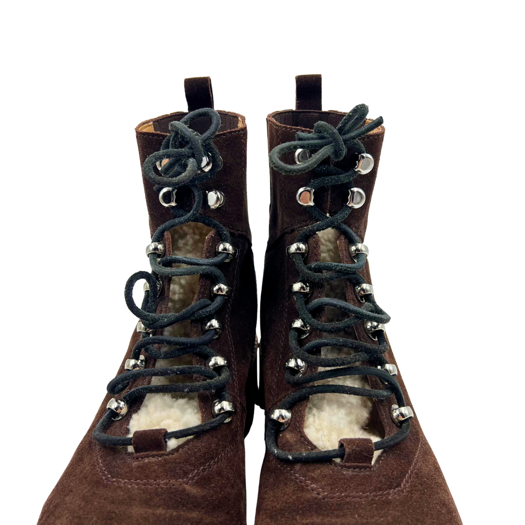 Marc Fisher 7.5 Brown Suede Booties