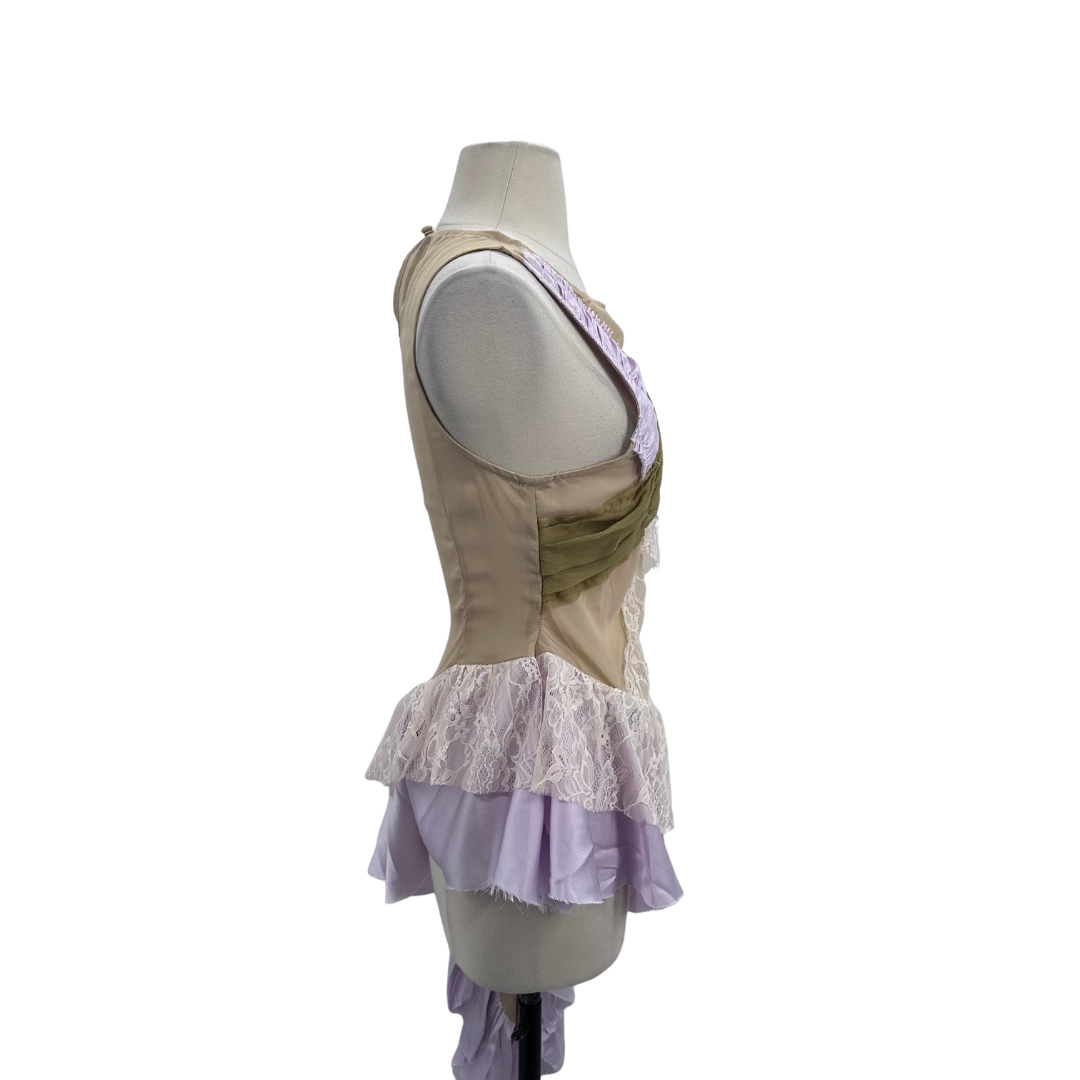 Reclaimed Vintage Taupe/Lilac Top