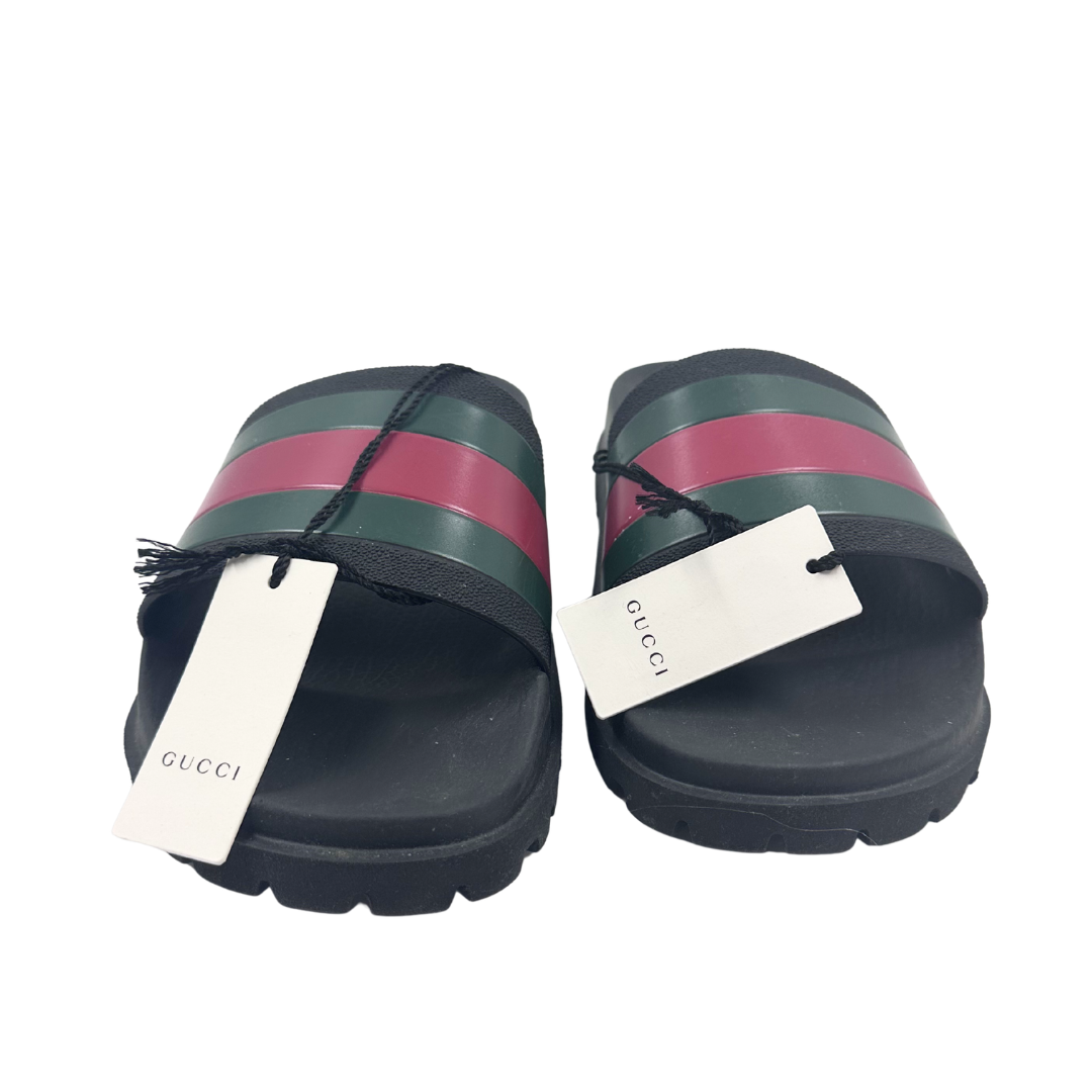 Gucci 9 Black Slides