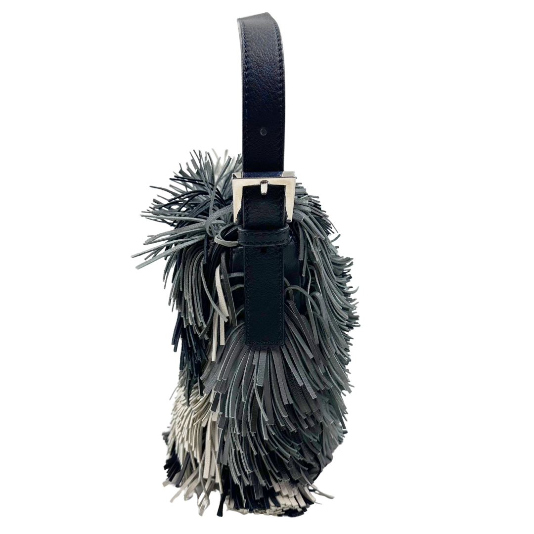 Fendi The Fringed Leather Baguette