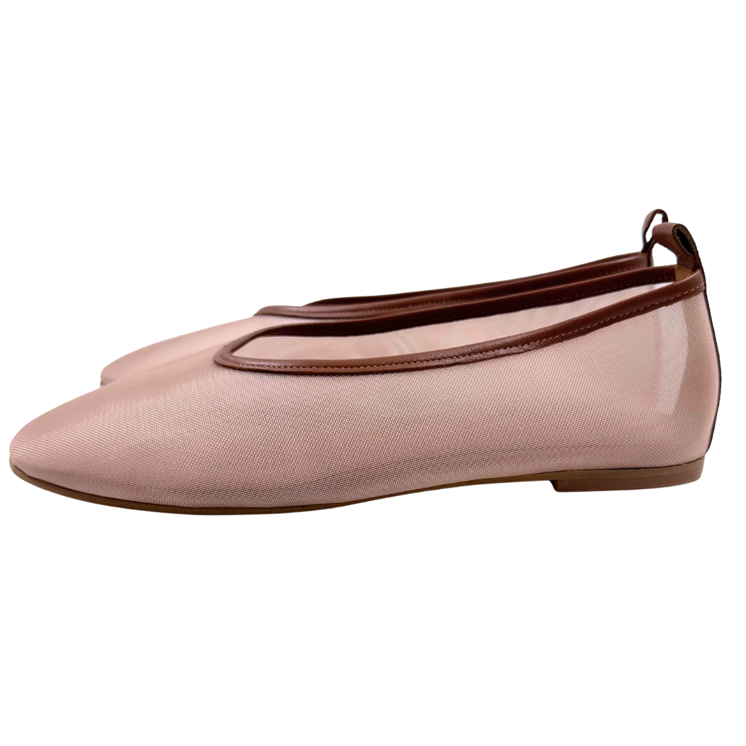 Freda Salvador 7 Tan Mesh Flats