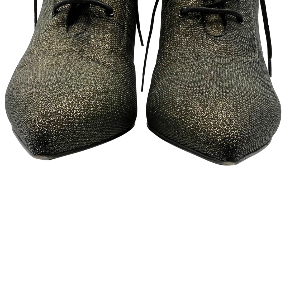 Saint Laurent 7.5 38 Metallic Booties