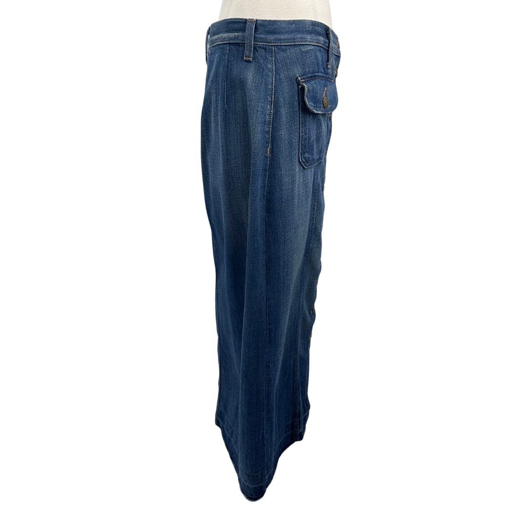 Current Elliott Blue Denim Skirt