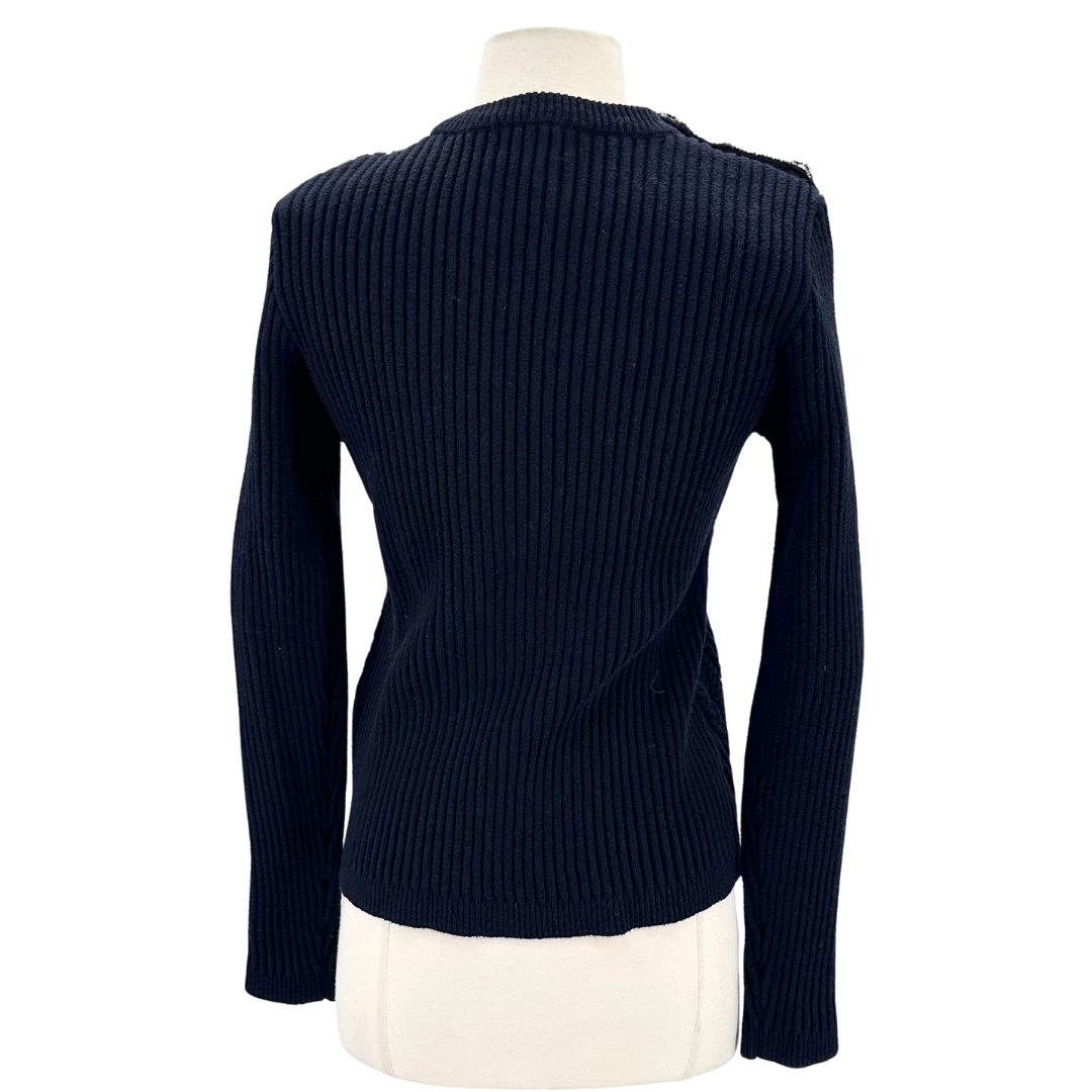 Ganni Size L Black Sweater