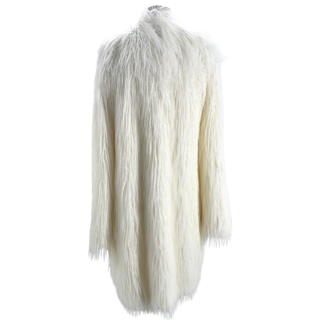 Rachel Zoe White Faux Fur