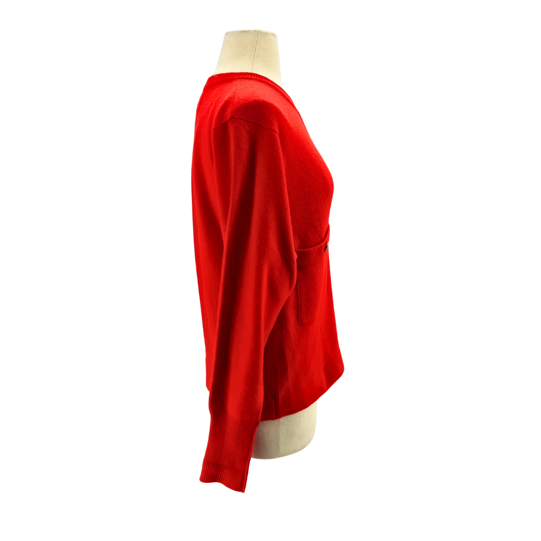Chanel Red Cardigan